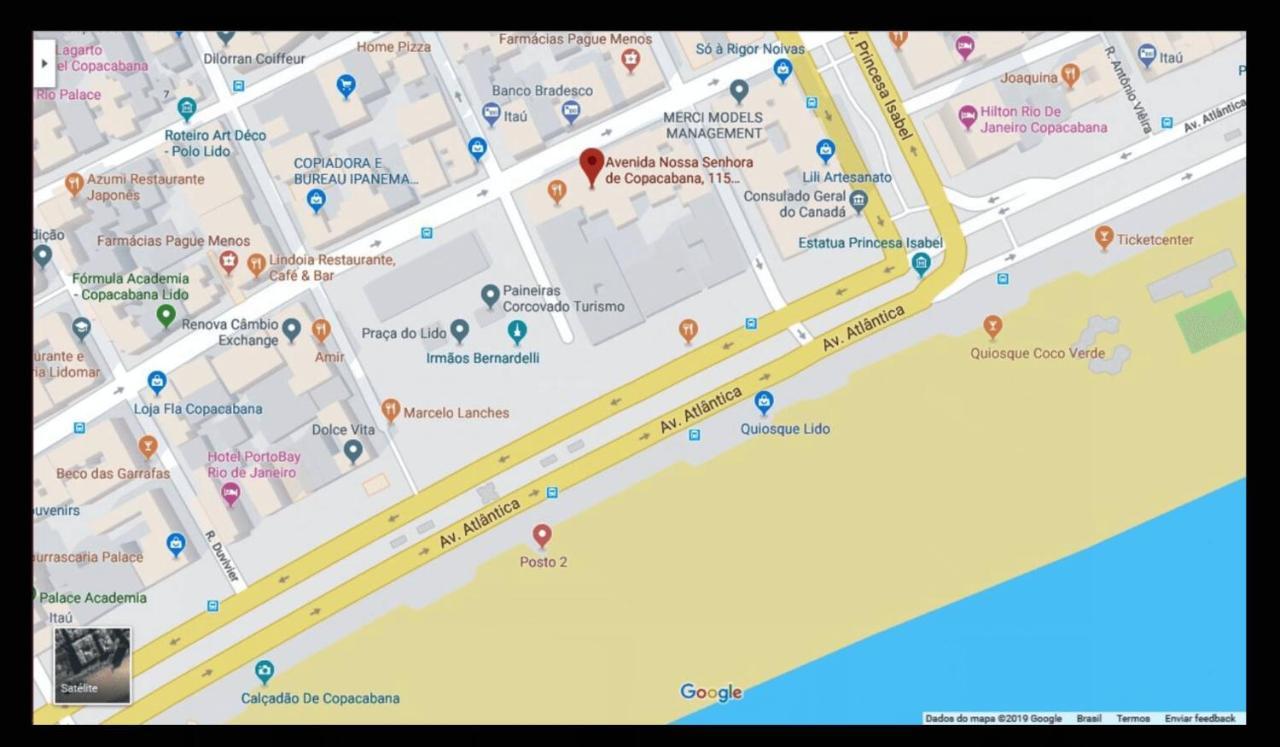 Copacabana Vista Mar Studio Рио-де-Жанейро Экстерьер фото